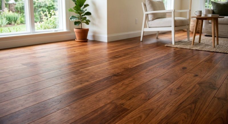 Cherry Floor Installation in Coupeville, WA