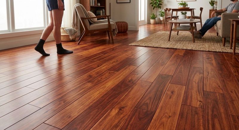 Cherry Floor Installation in Freeland, WA