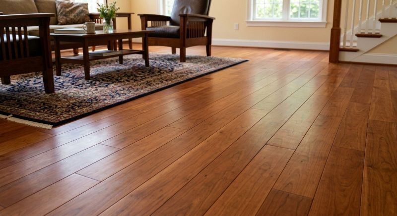 Cherry Floor Installation in Kingston, WA