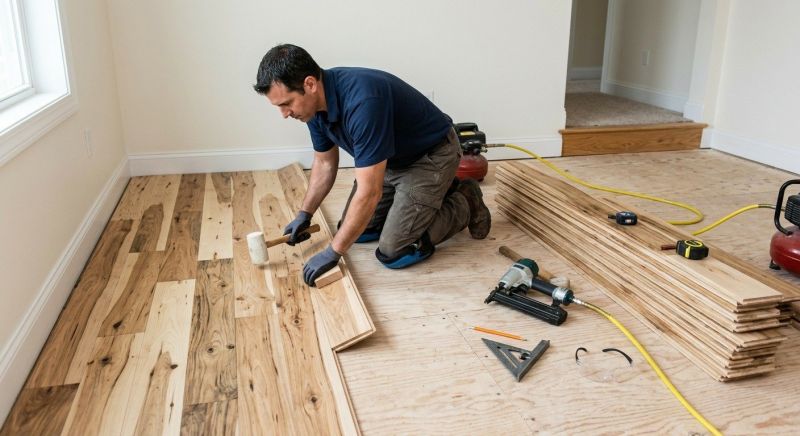 Hickory Floor Installation in Marysville, WA