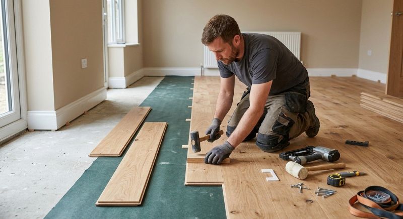 Hickory Floor Installation in Marysville, WA