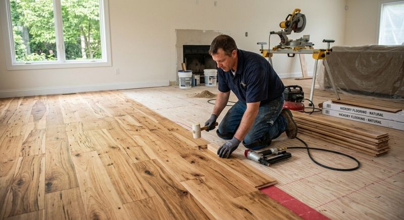 Hickory Floor Installation in Marysville, WA