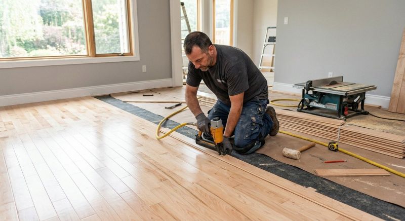 Maple Flooring Installation in Arlington, WA