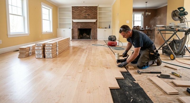 Maple Flooring Installation in Bothell, WA