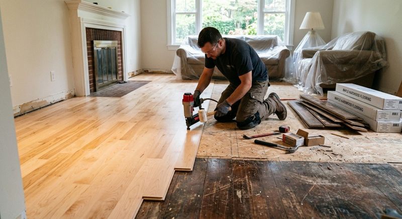 Maple Flooring Installation in Freeland, WA