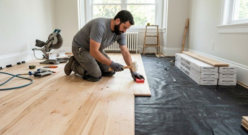 Maple Flooring Installation in Freeland, WA