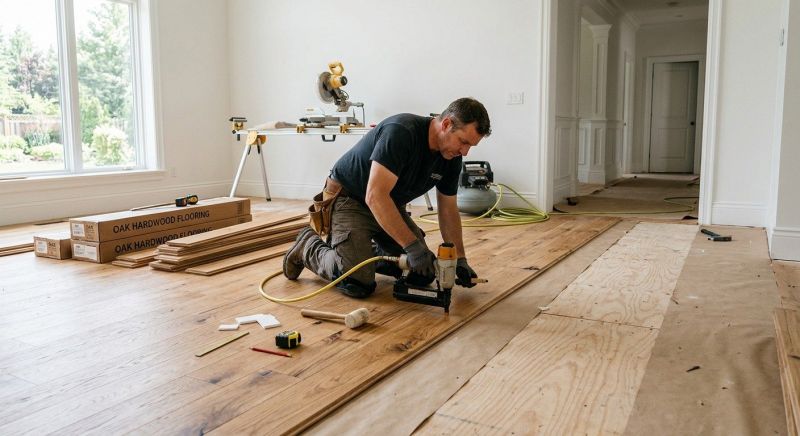 Oak Floor Installation in Kenmore, WA