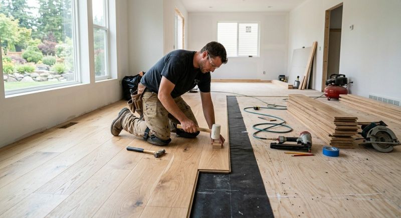 Oak Floor Installation in Lake Stevens, WA