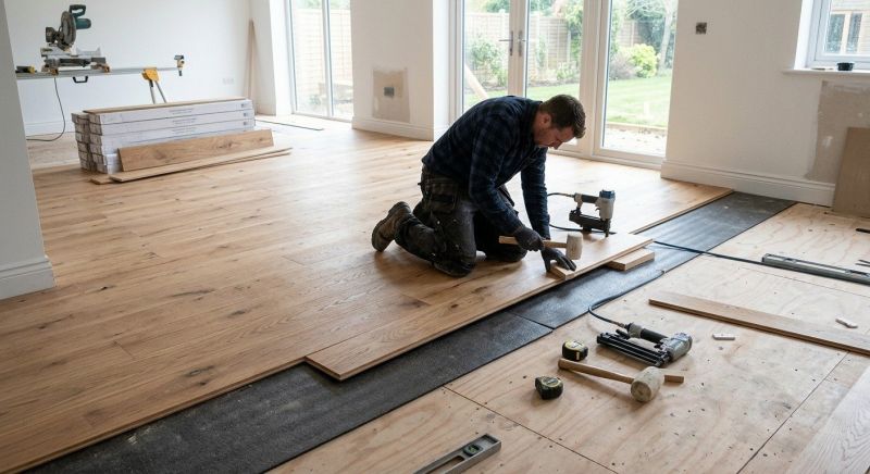 Oak Floor Installation in Langley, WA