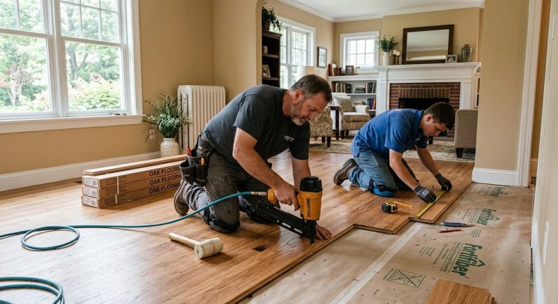 Oak Floor Installation in Monroe, WA