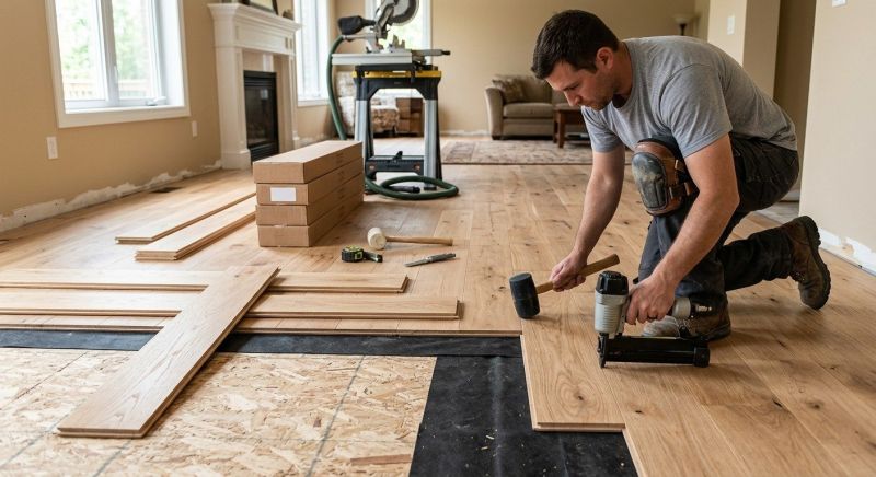 Oak Floor Installation in Mukilteo, WA