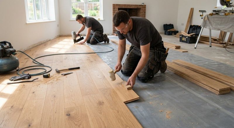 Oak Floor Installation in Snohomish, WA