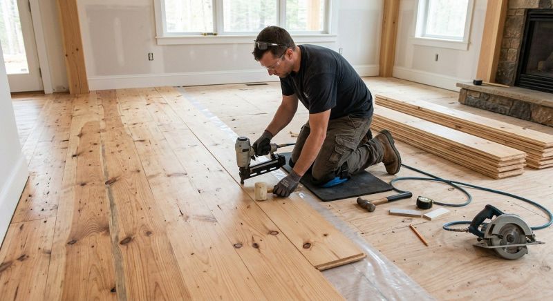 Pine Floor Installation in Marysville, WA