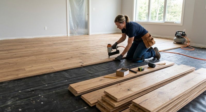 Wide Plank Floor Installation in Marysville, WA